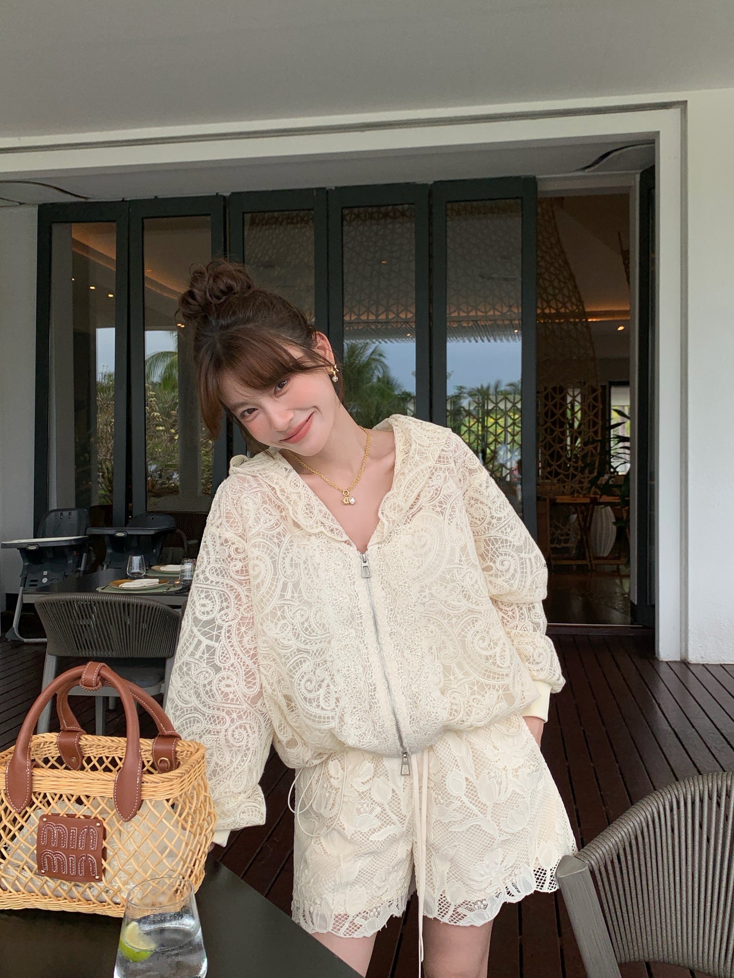 Dana Lace Hoodie Jacket