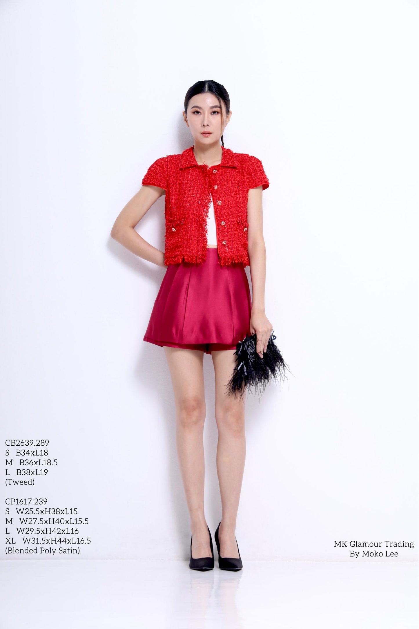 Venetia A-line Satin Skorts