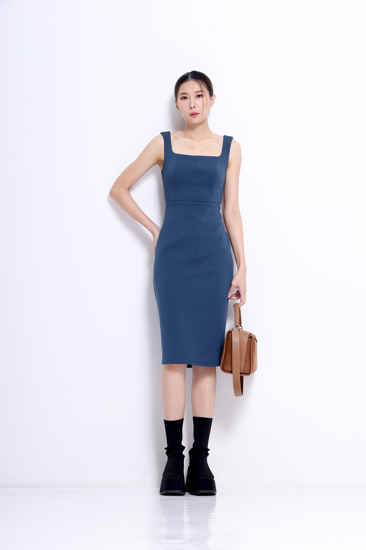 Nora Square Neck Bodycon Dress