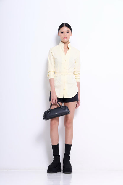 Glinda Mandarin Open Collar Shirt