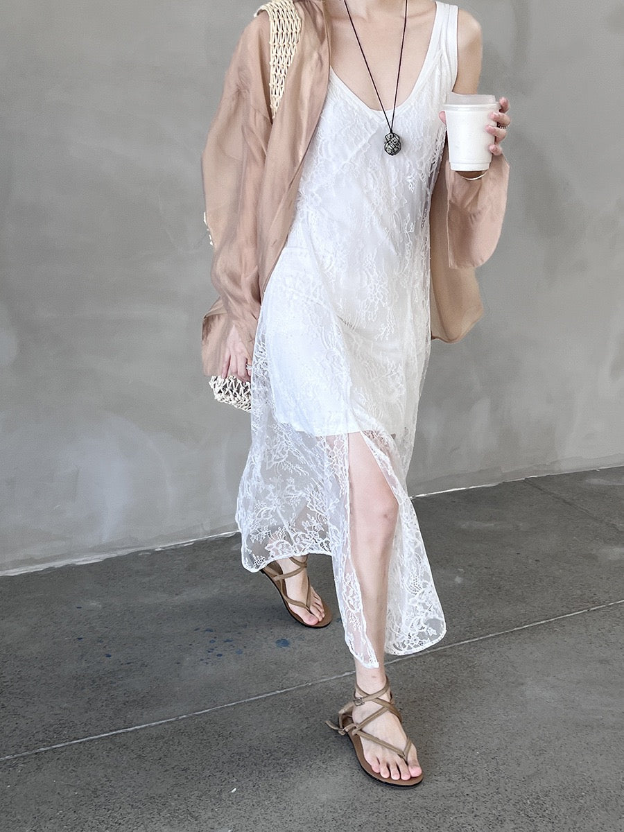 Gracetina Lace Layered Dress