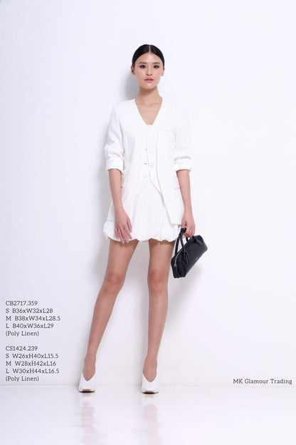 Bernice Bubble Hem Mini Skirt