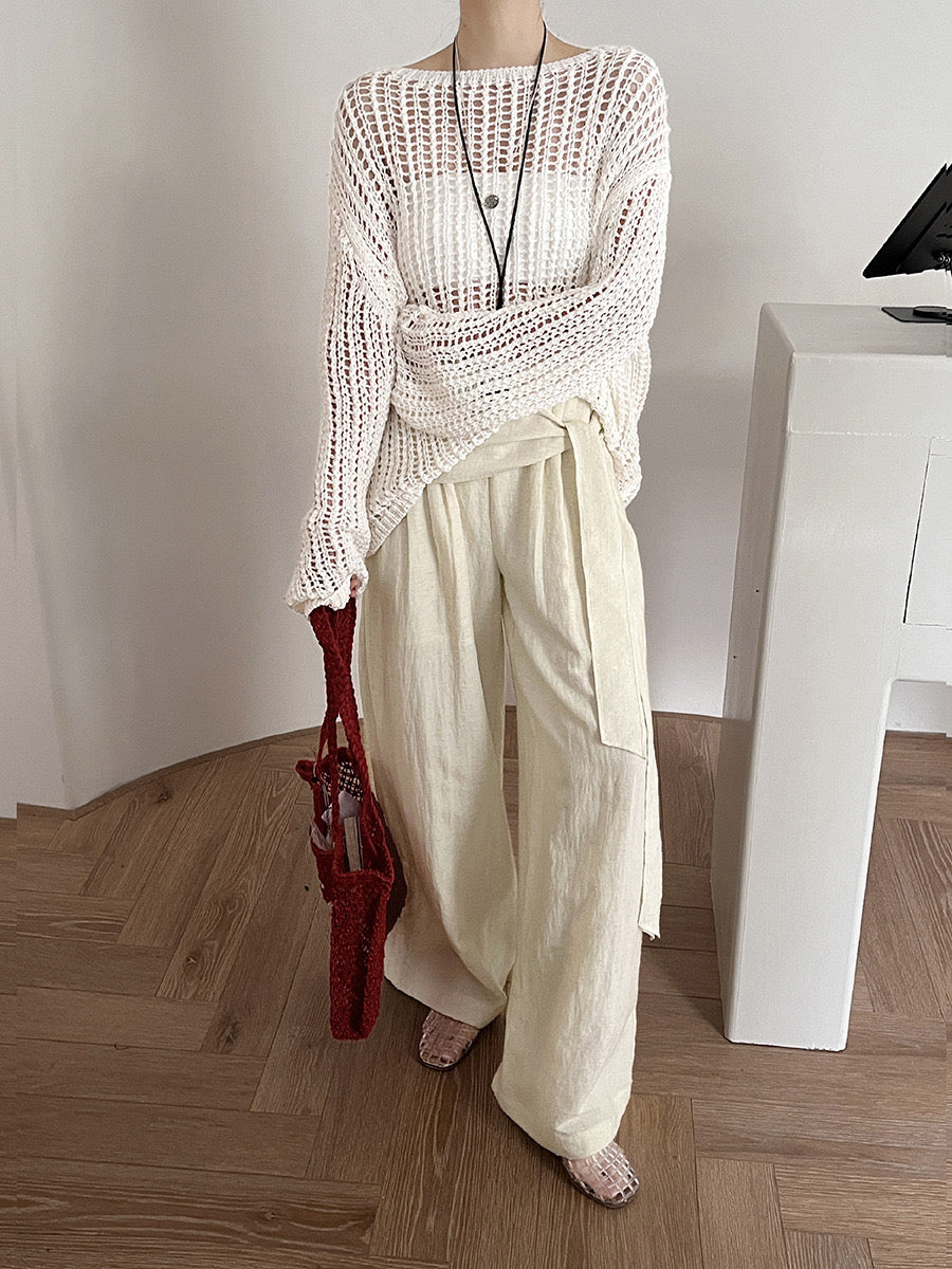 Vera Wide Leg Linen Pants