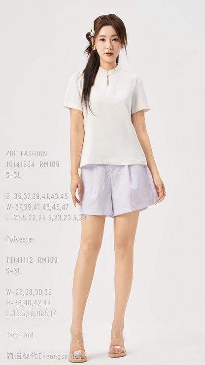 Su Oriental Embroidered Qipao Top