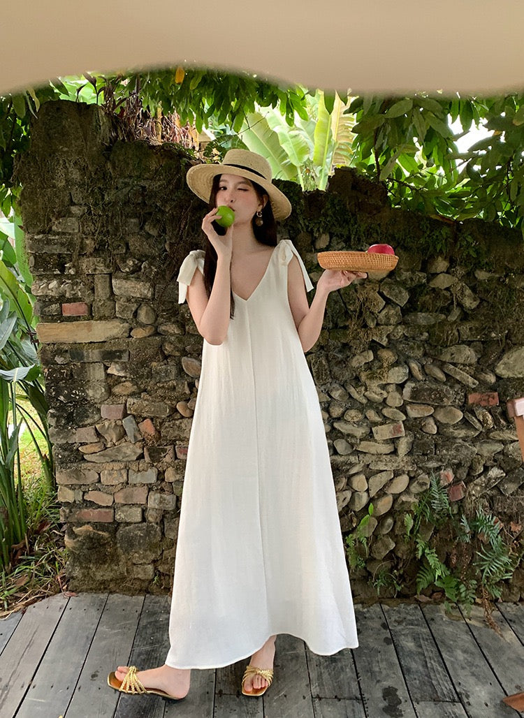 Emy Linen A-line Dress