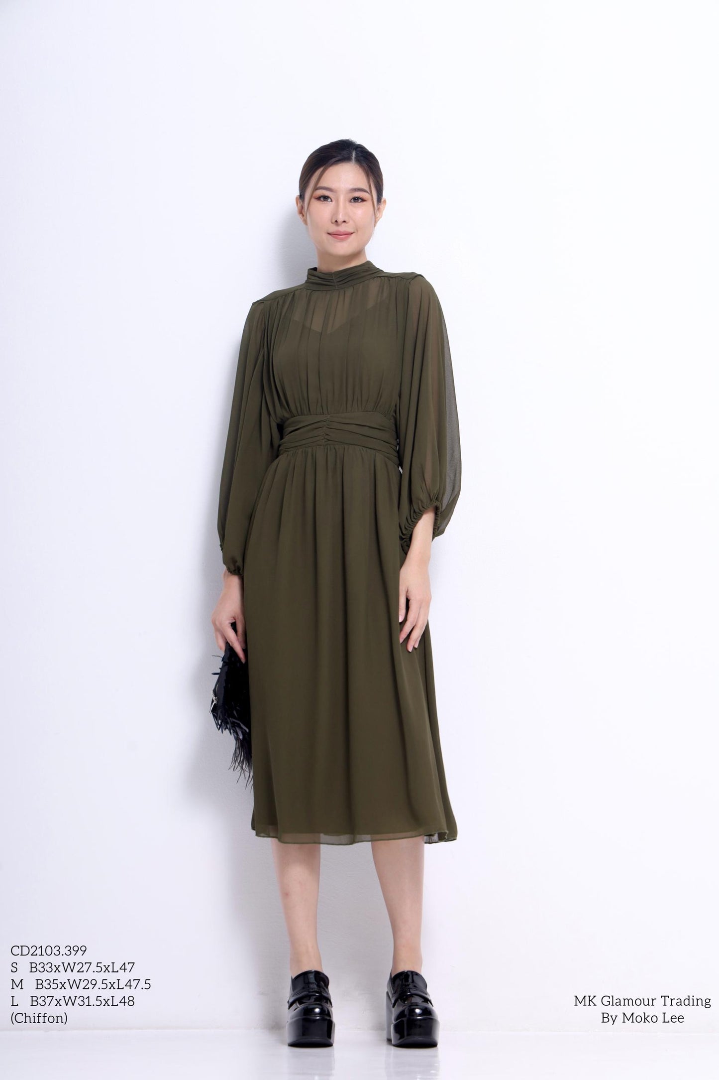 Chloe Lavalliere Chiffon Dress