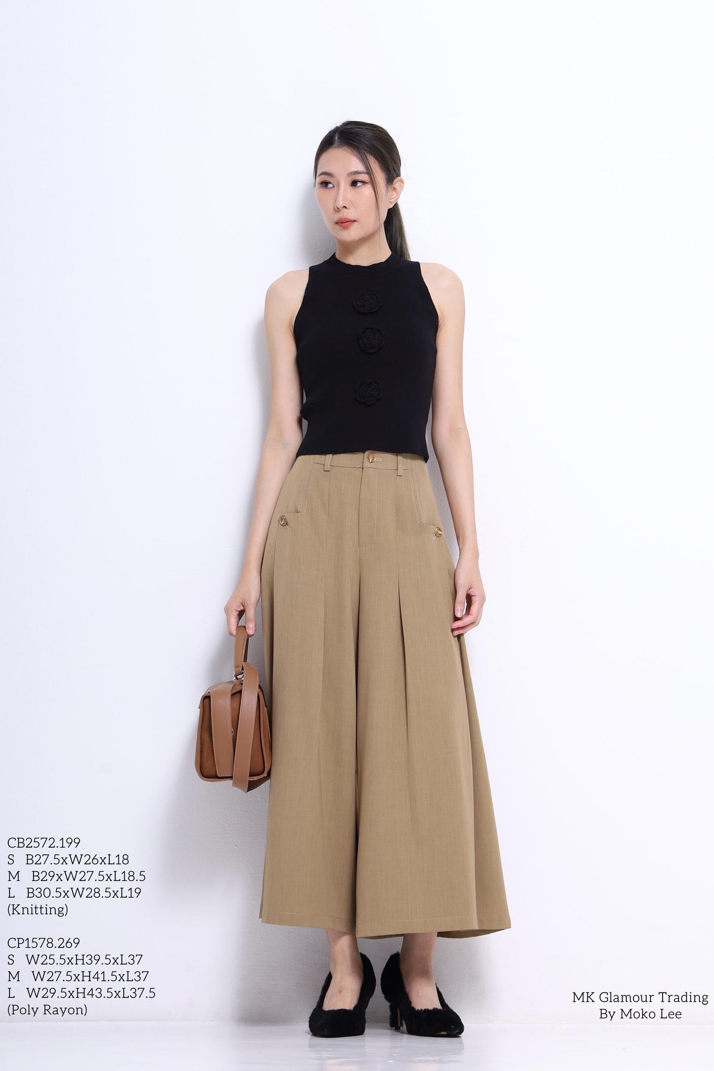 Camille Rose Ribbed Knit Top