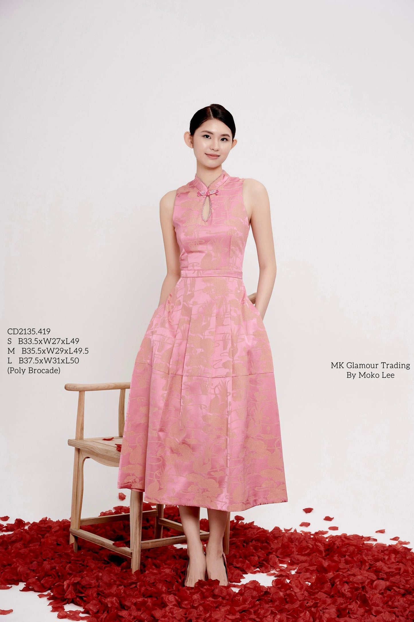 Zhen Orient Crystal Qipao Dress