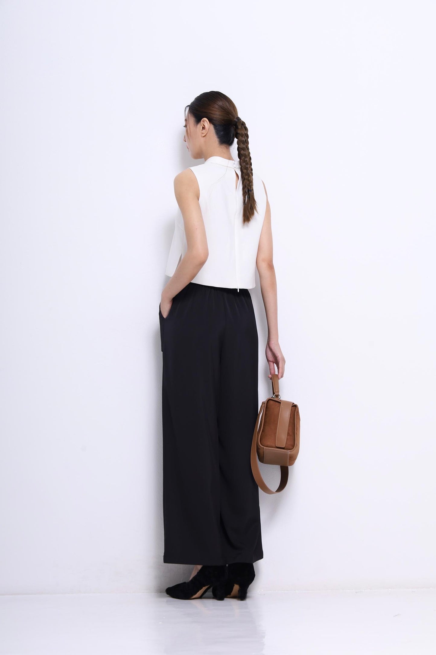 Nara Elastic Satin Loose Pants