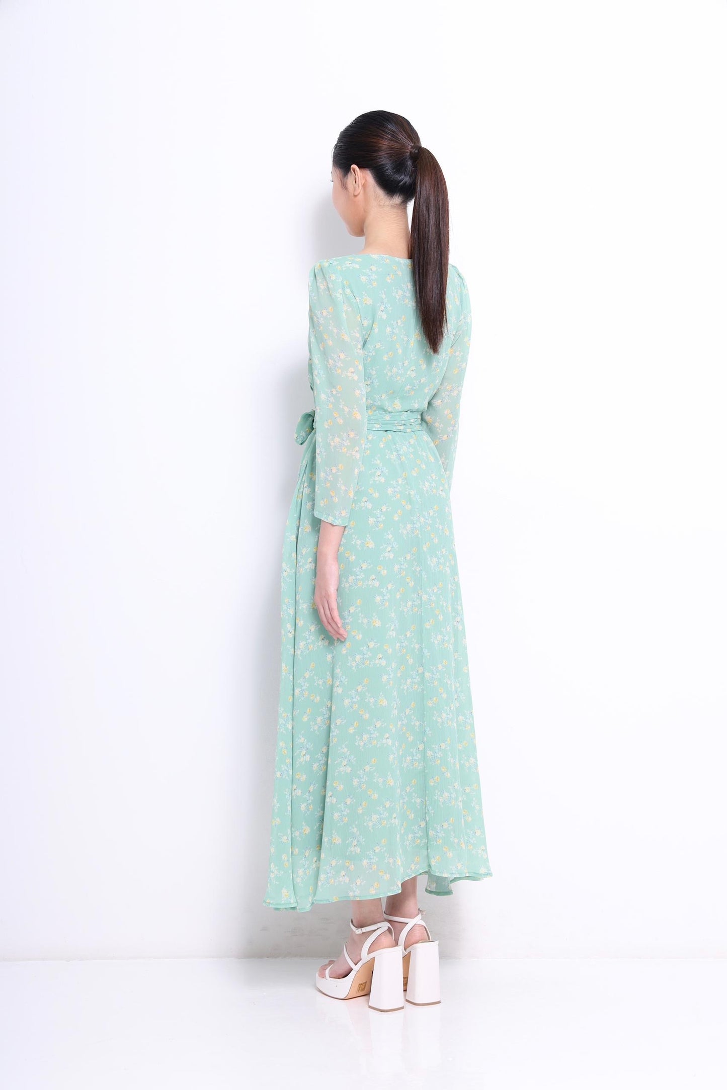 Lilian Chiffon Floral Dress