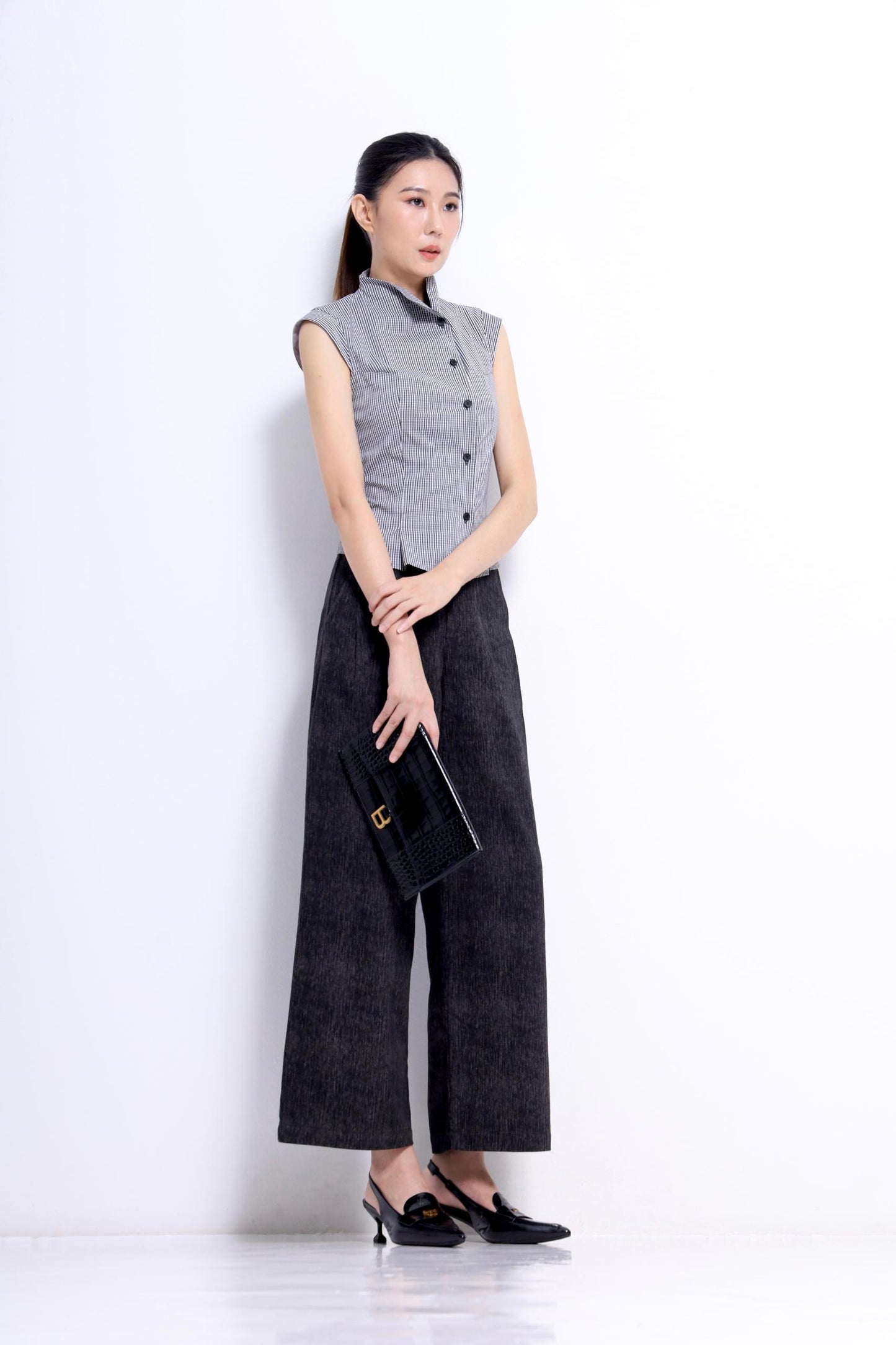 Juanita Asymmetrical Button Down Shirt