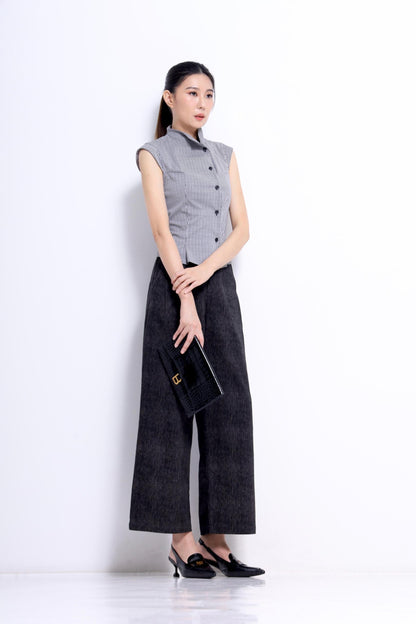 Juanita Asymmetrical Button Down Shirt