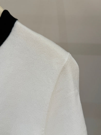 Peni Bow Tie Bi-color Knit Top