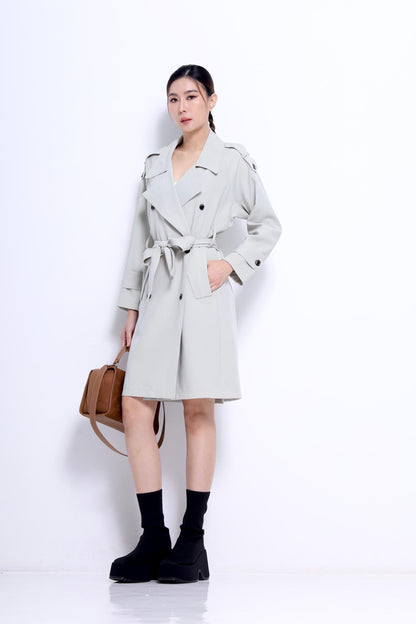 Naomi Light Midi Trench Jacket