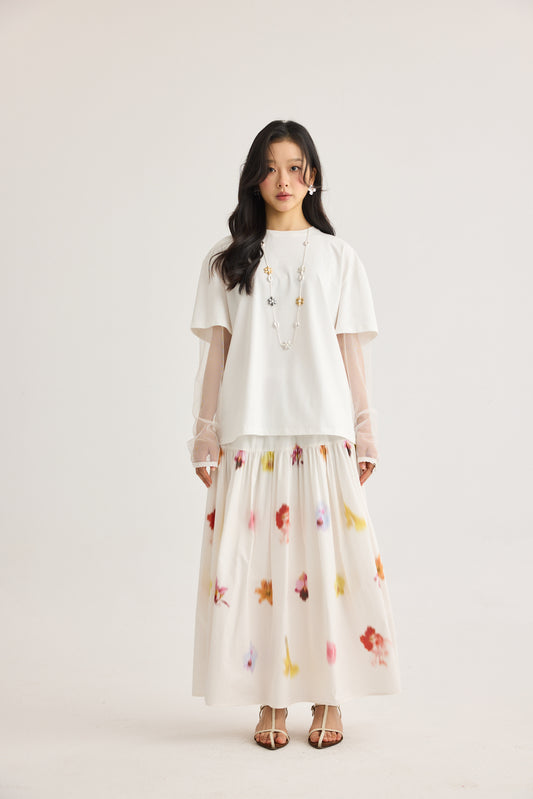 Blossom A-line Floral Skirt