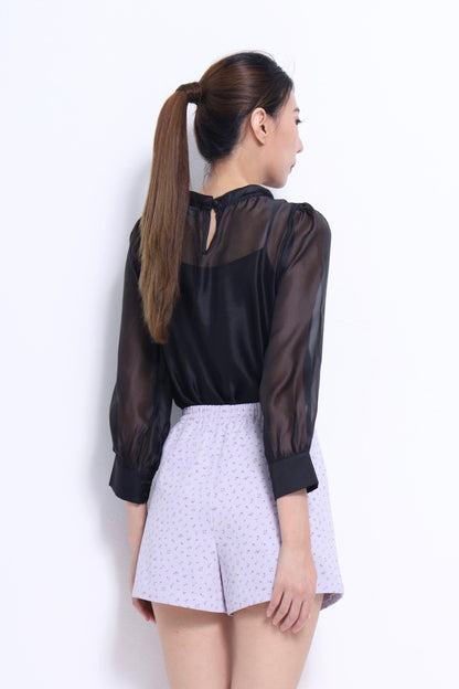 Mara Organza Long Sleeve Blouse