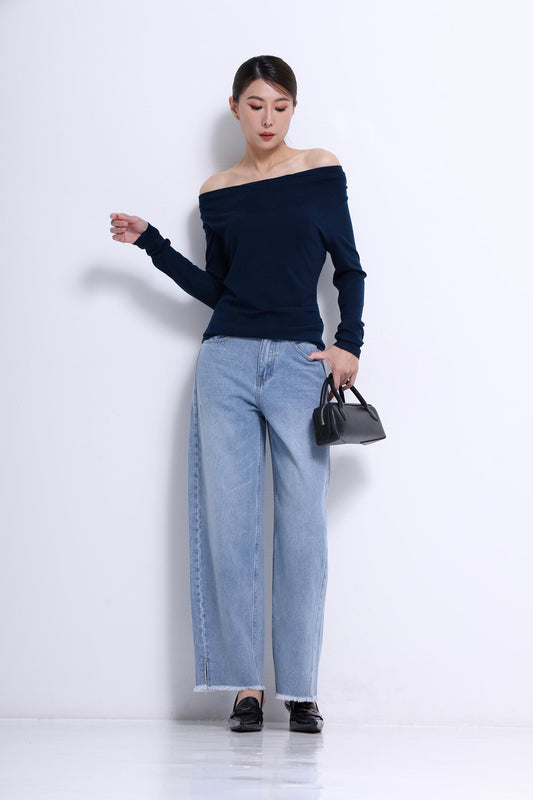 Ellie Asymmetrical Knit Top