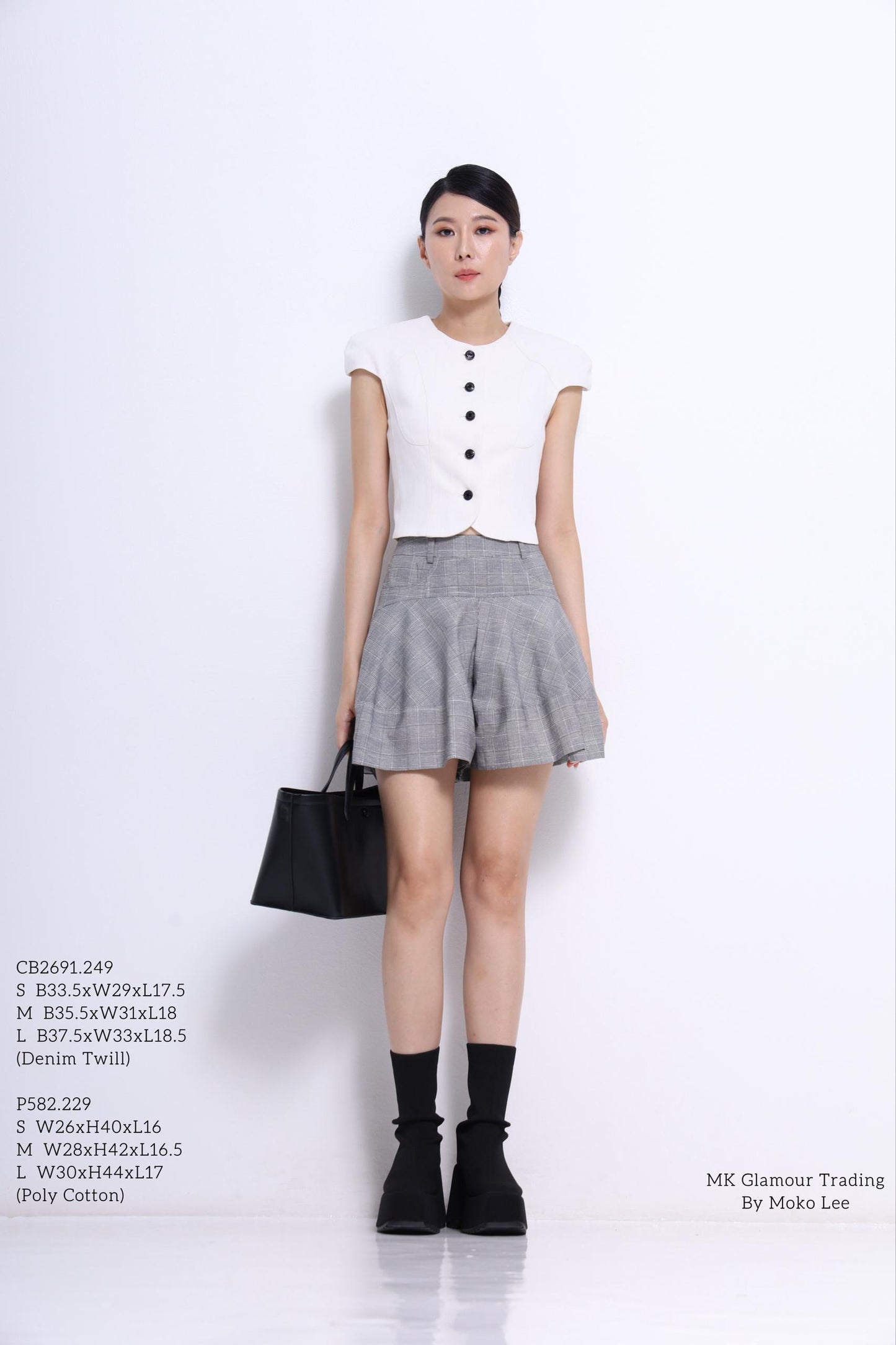 Gaby Denim Button Down Top