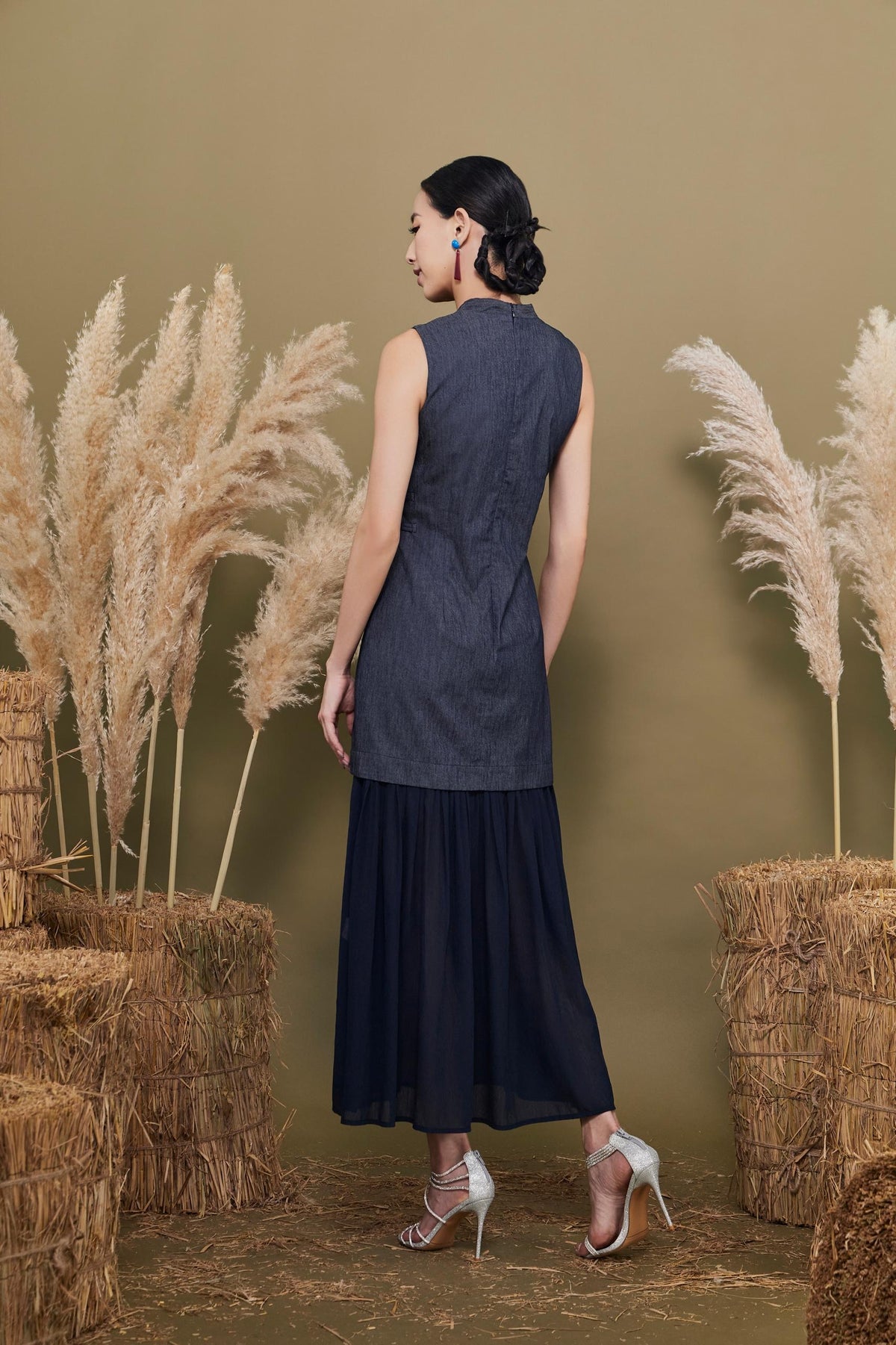Ling Orient Mandarin Chiffon Qipao