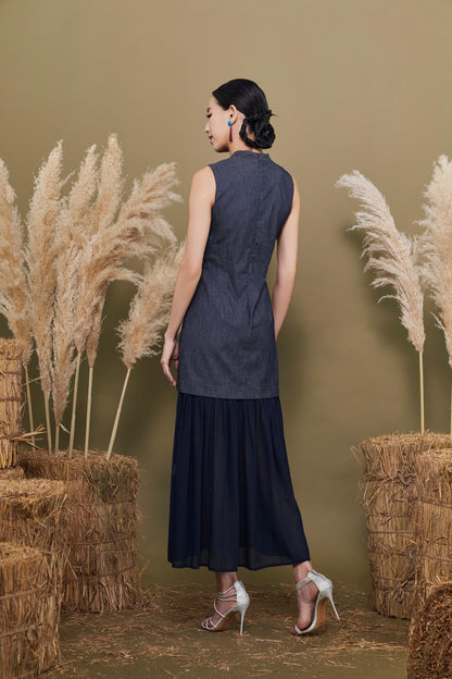Ling Orient Mandarin Chiffon Qipao