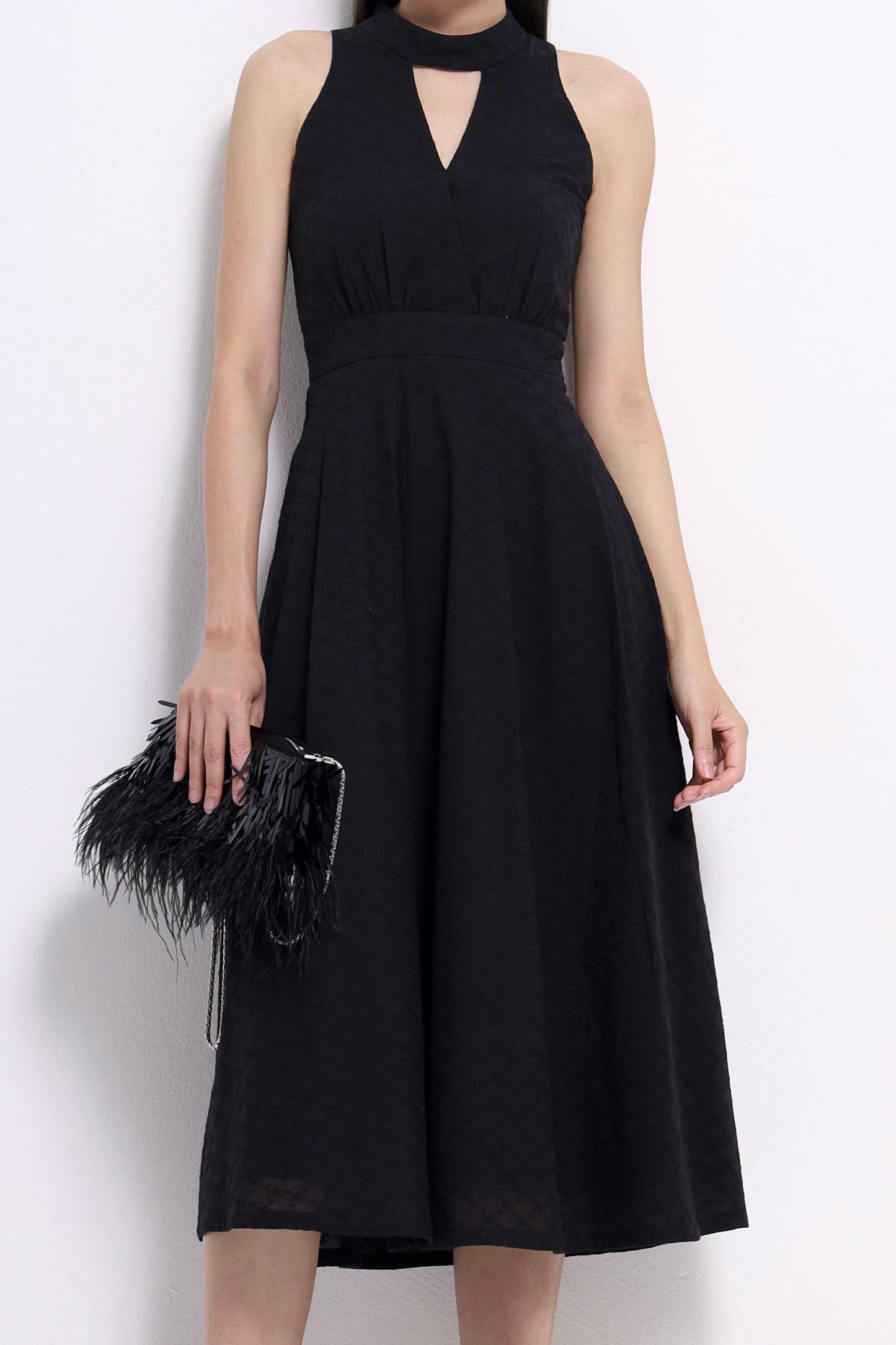 Aiko Cutout Embroidered Dress
