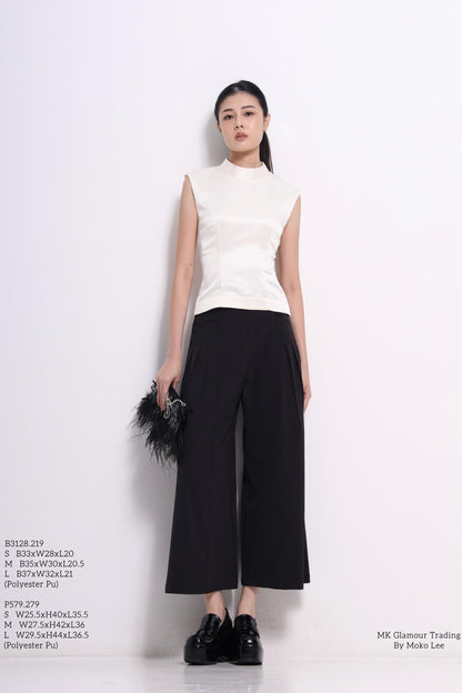 Robin Mock Neck Fitted Top