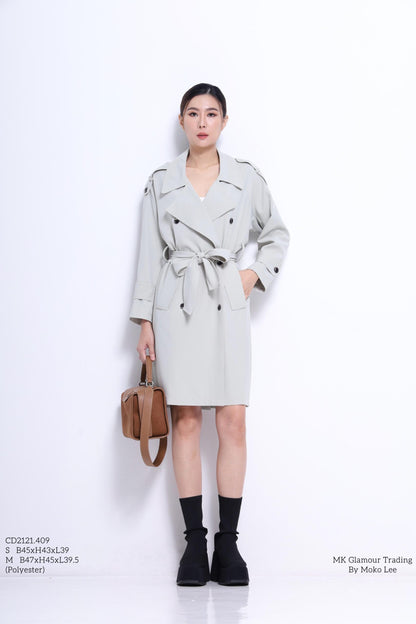 Naomi Light Midi Trench Jacket