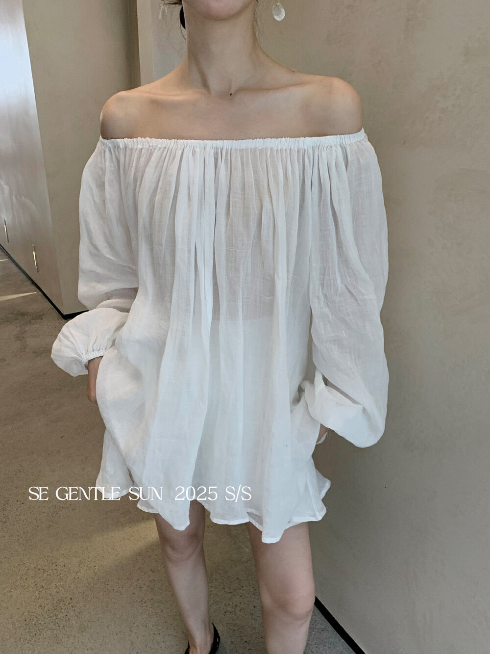 Elle Ramie Off Shoulder Setwear