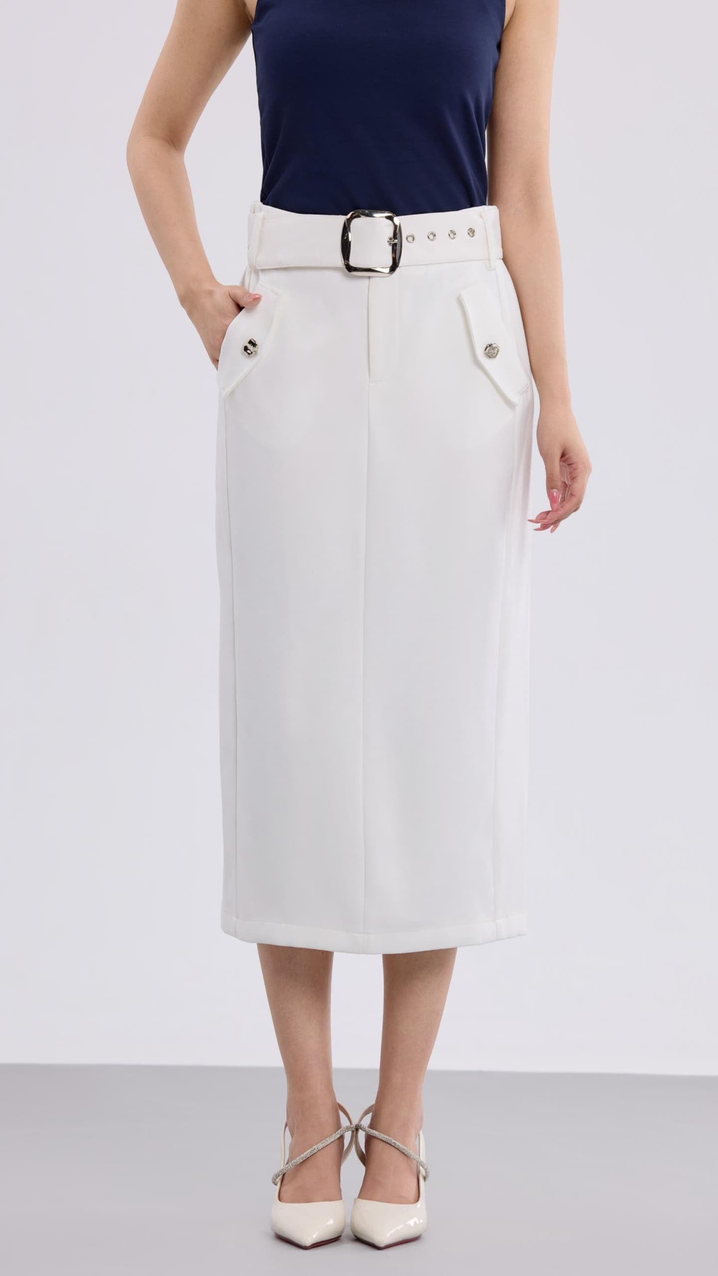 Aurelia Midi Pencil Skirt