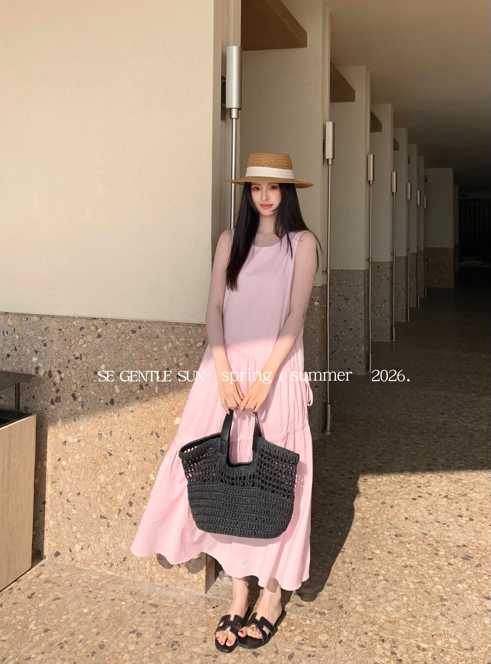 Kyla Cotton Linen Asymmetrical Dress