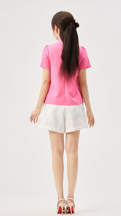 Su Oriental Embroidered Qipao Top