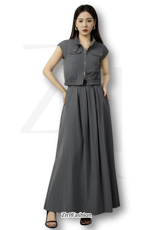 Ziri Biker Cropped Vest