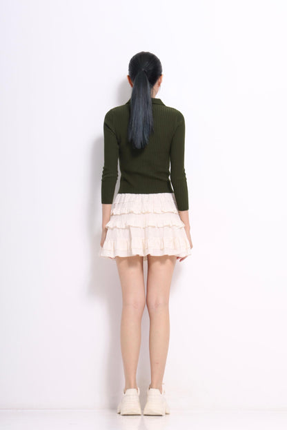Jess Button Down Knit Top