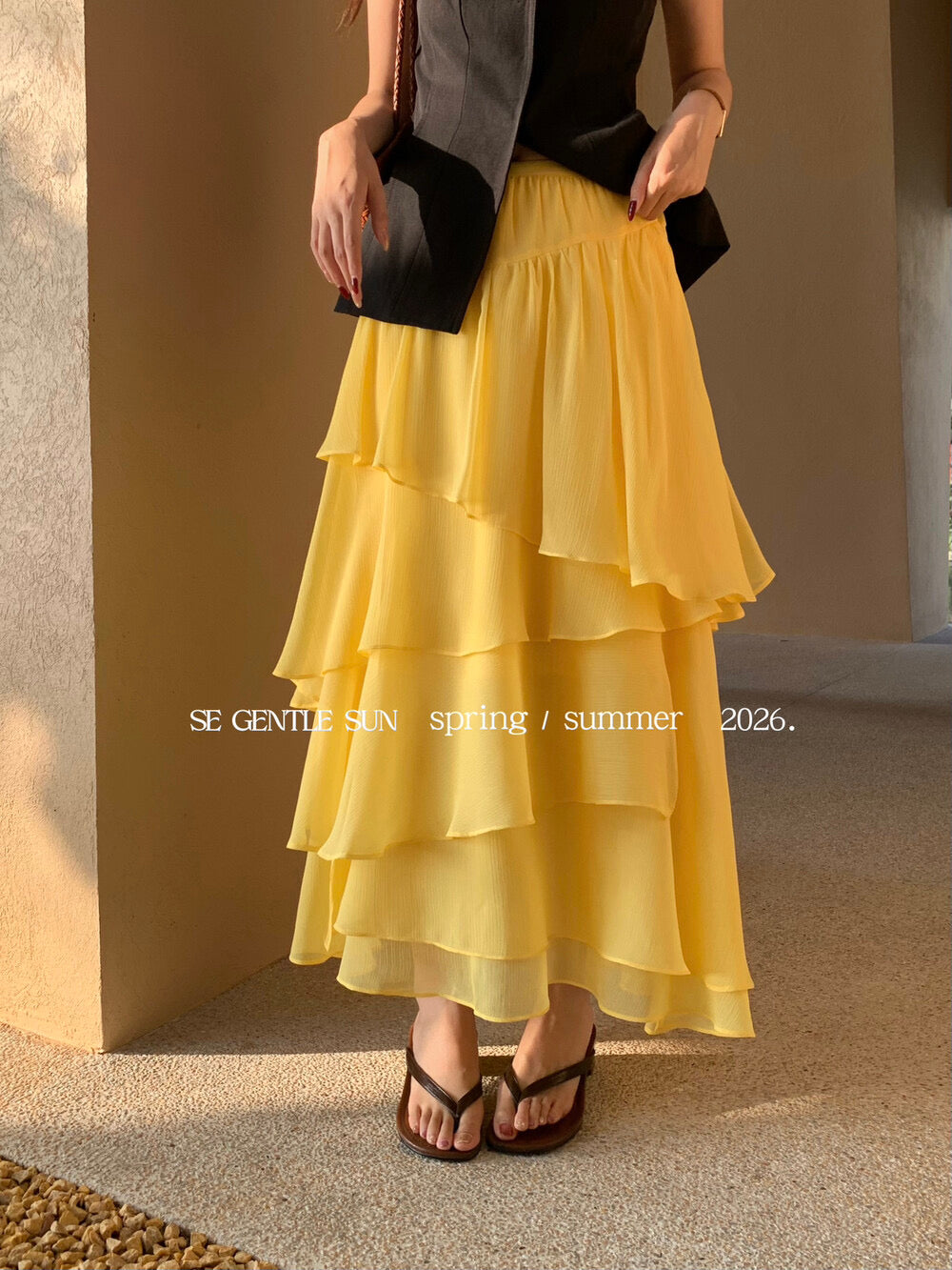 Gina Asymmetrical Layered Skirt