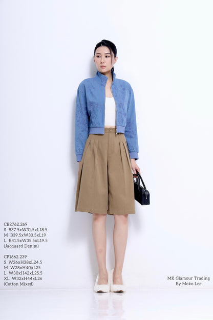 Hera Bermuda Pleated Shorts