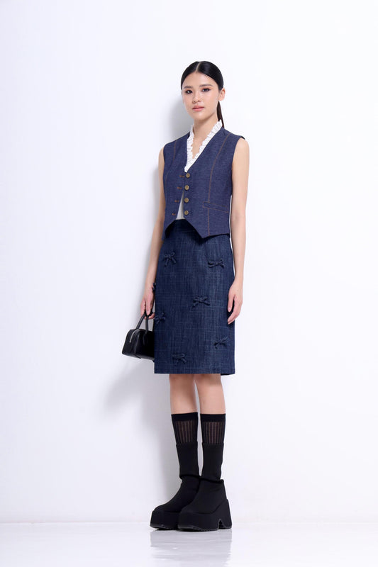 Bella Faux Leather Pencil Skirt
