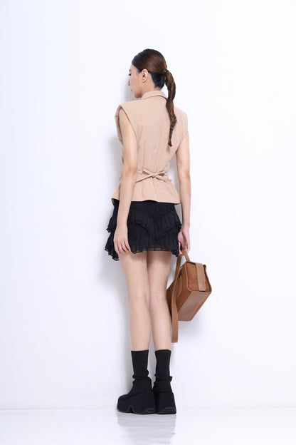 Gia Fitted Back Tie Shirt