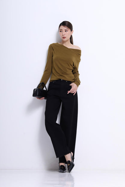 Ellie Asymmetrical Knit Top