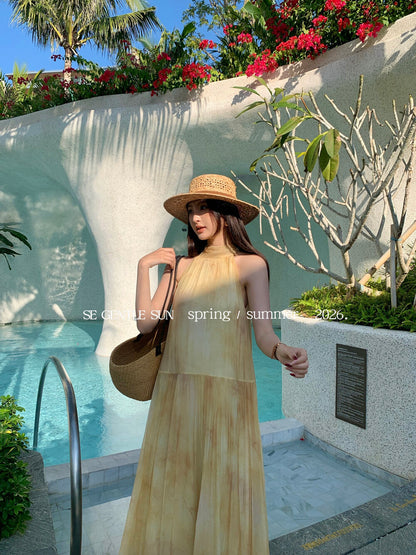 Kylie Summer Halter Dress
