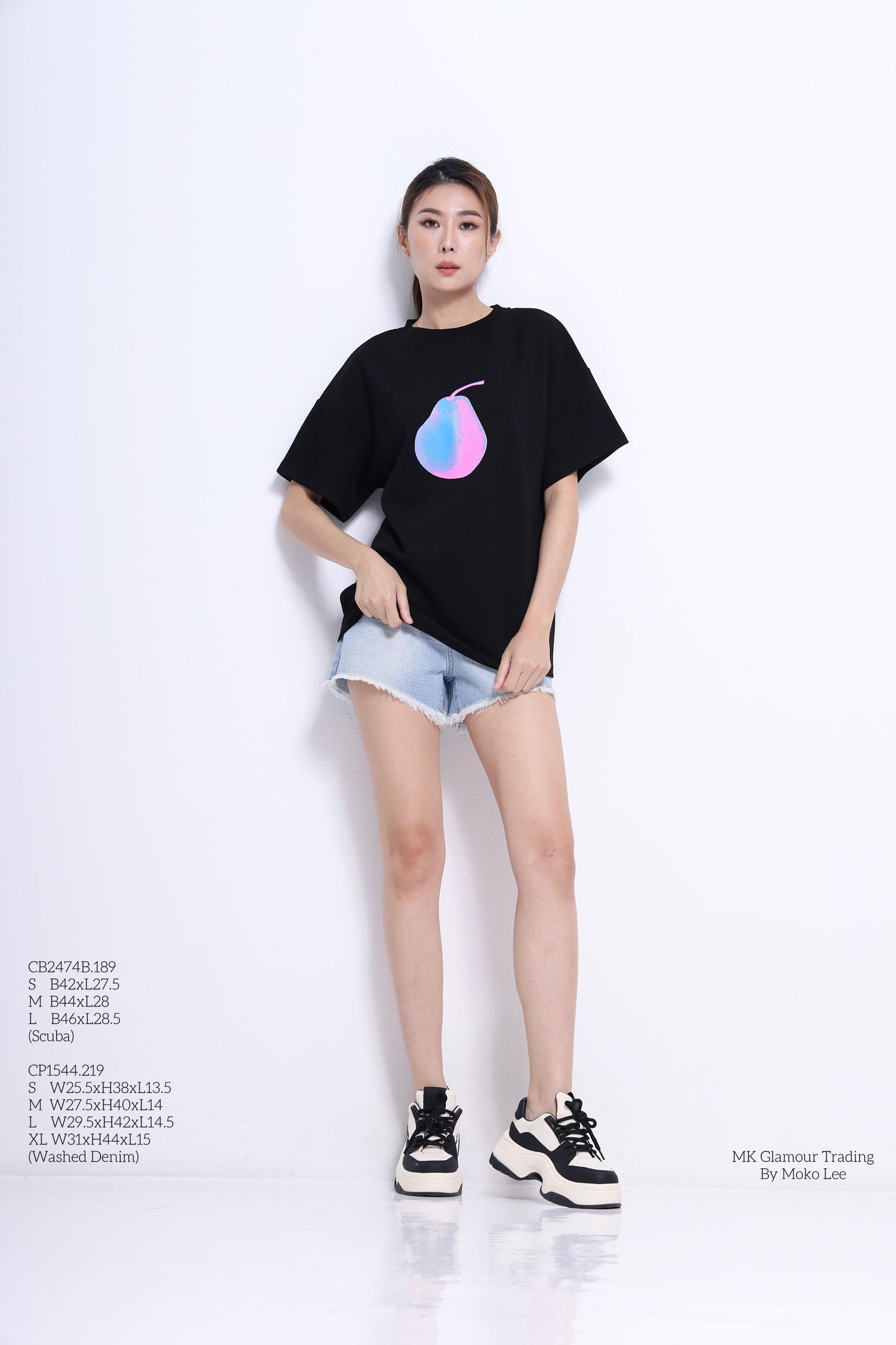 Neoprint Pear Oversized Tee