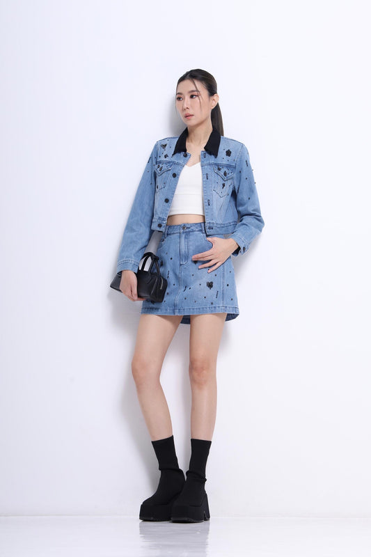 Anna Embellished Denim Jacket
