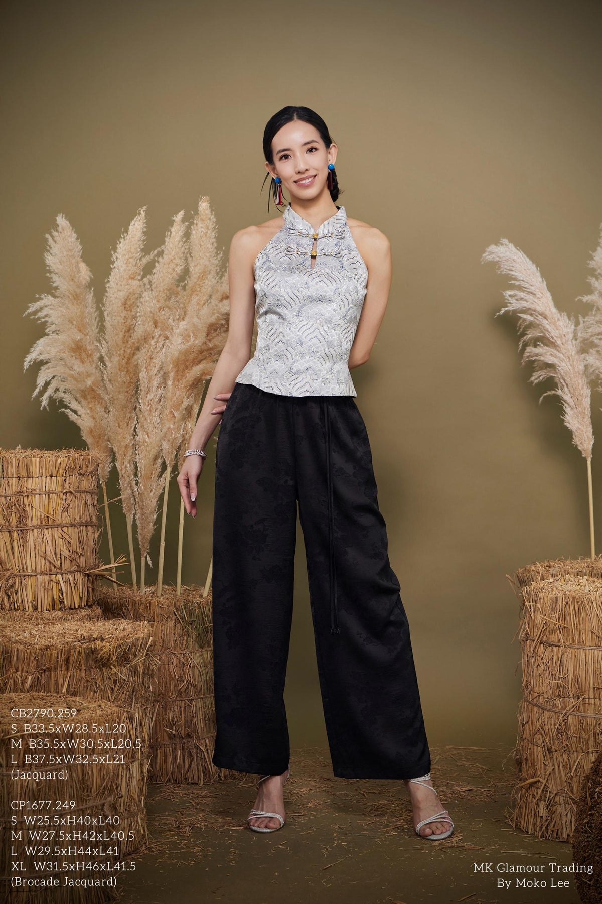 Lian Orient Peplum Cutin Top