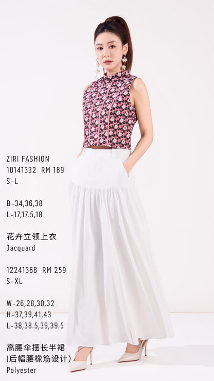 Hua Oriental Jacquard Top