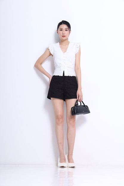 Lorraine V-Neck Lace Blouse