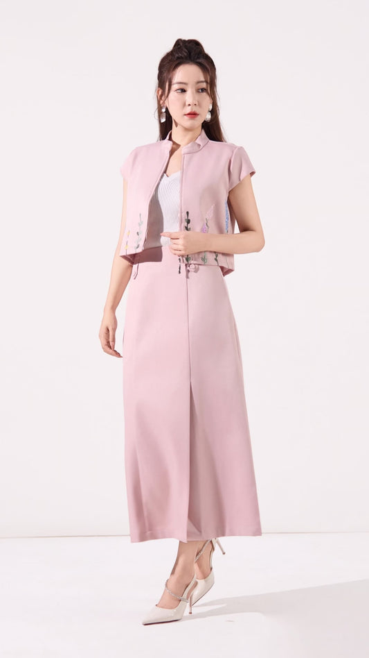 Jing Oriental A-line Skirt