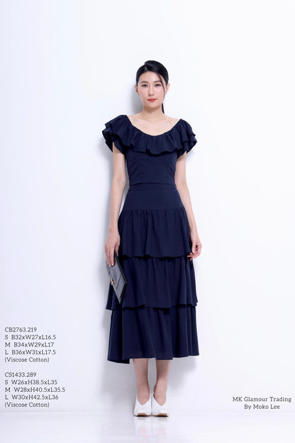 Mona Ruffle Layered Skirt