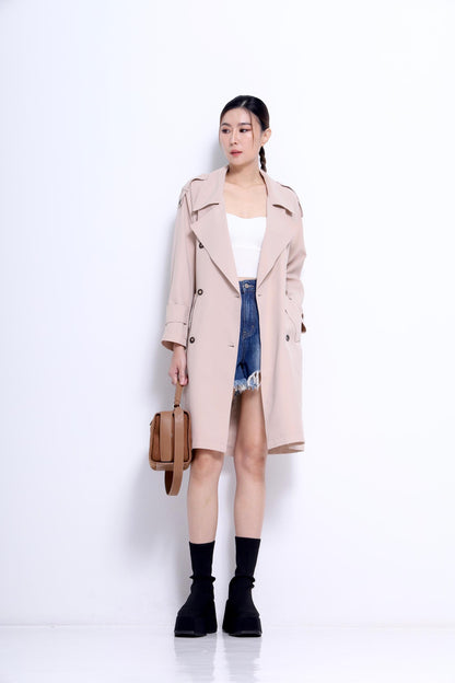 Naomi Light Midi Trench Jacket