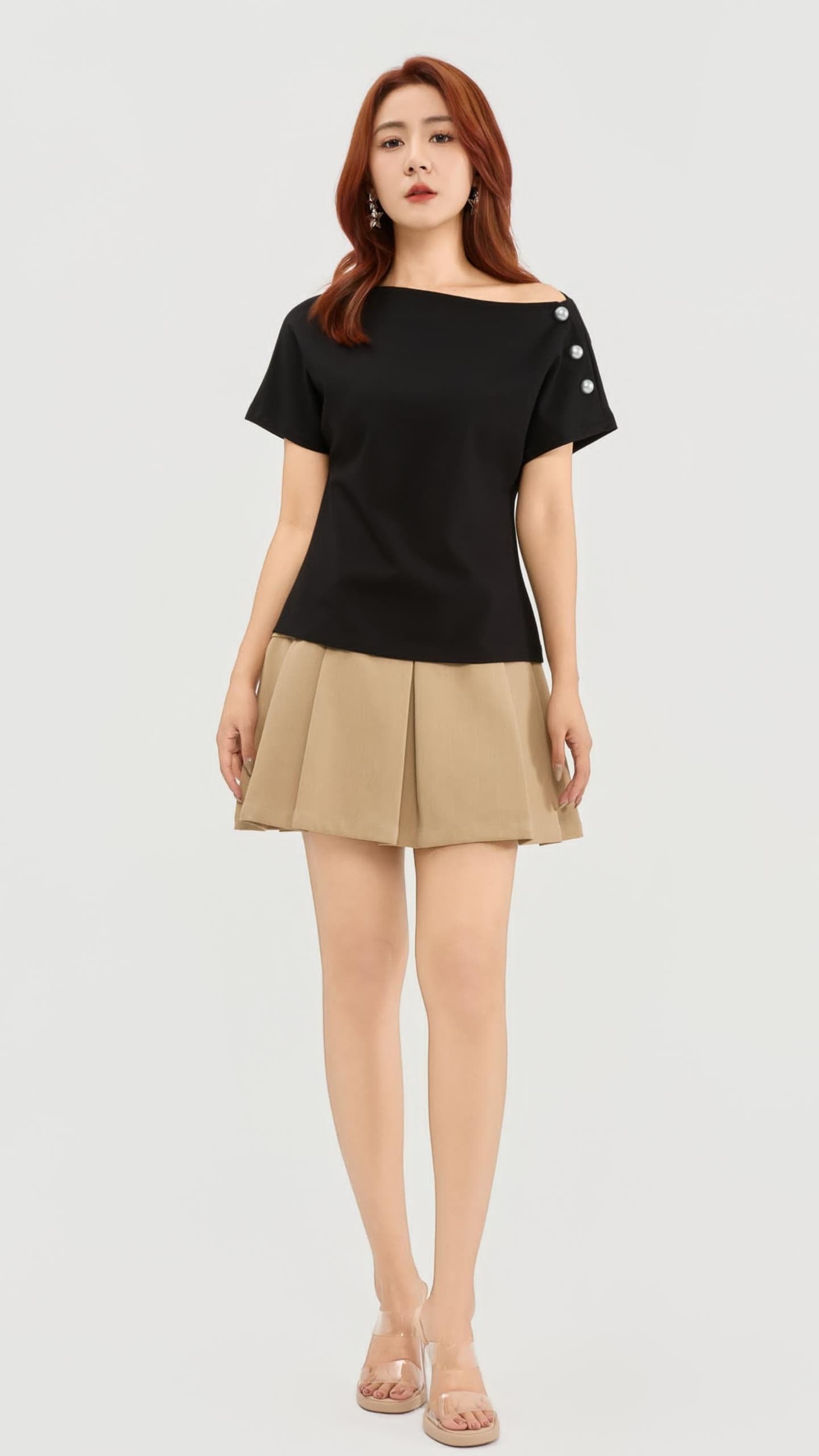 Ziri Drop Shoulder Asymmetrical Top