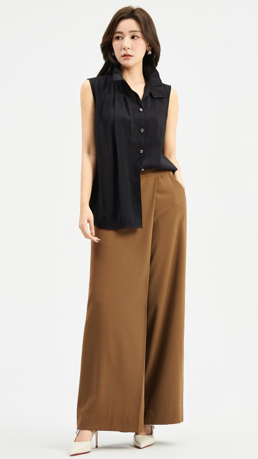 Ziri Overlap Wide Legged Pants