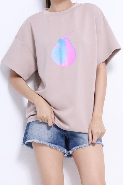 Neoprint Pear Oversized Tee